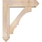Ekena Millwork Balboa Arts and Crafts Smooth Bracket w/ Offset Brace, Douglas Fir, 7 1/2"W x 30"D x 34"H BKT0806X30X34BOA03SDF - alternate 3